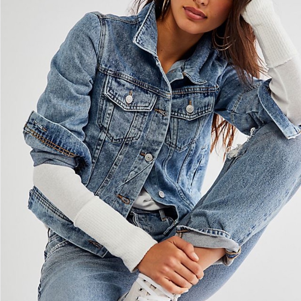 Free People Rumors Denim Jacket